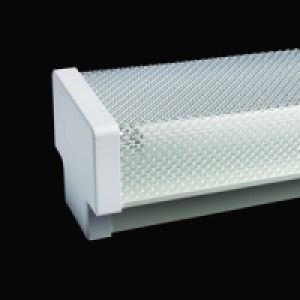 4ft Twin Fluorescent Fitting & Diffuser