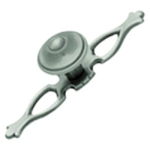 Wickes Fleur De Lys Knob with backplate 30mm 2 Pack