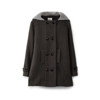 Debenhams  Yumi Girl - Girls brown duffle coat with hood