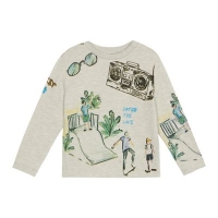 Debenhams  Angel and Rocket - Boys grey beach print sweater