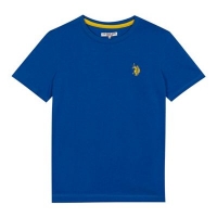 Debenhams  U.S. Polo Assn. - Boys blue embroidered logo t-shirt