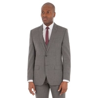 Debenhams  Ben Sherman - Grey textured wool blend tailored fit suit jac