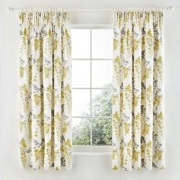 Debenhams  Sanderson - Pale yellow Wisteria Blossom curtains