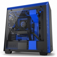 Overclockers Nzxt NZXT H700i Midi Tower Gaming Case - Black/Blue