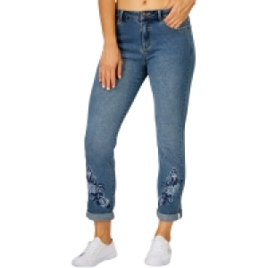 The 1964 Denim Company Womens Embroidered Girlfriend Jean - &pound;29.00
