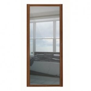 Spacepro 1 Panel Shaker Walnut Frame Mirror Door - 610mm &pound;84.00