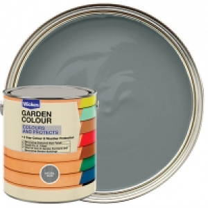 Wickes Garden Colour Matt Wood Treatment - Natural Slate 2.5 £12.99