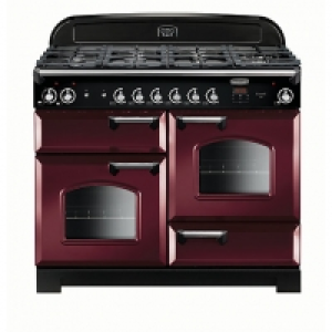 Rangemaster Classic 110 Dual Fuel Range Cooker - Cranberry w &pound;2,229.00