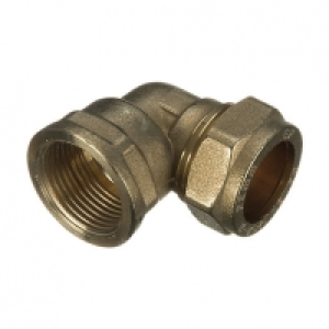 Wickes Brass Compression Female Elbow - 19 x 22mm &pound;4.50
