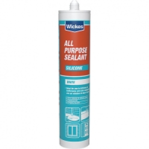 Wickes All Purpose Silicone Sealant - White 310ml £4.49