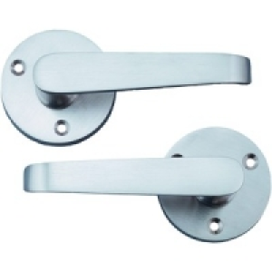 Wickes Toronto Round Rose Latch Handle Satin Nickel