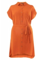 Debenhams  Dorothy Perkins - Curve terracotta shirt dress