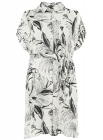 Debenhams  Dorothy Perkins - Curve monochrome floral shirt dress