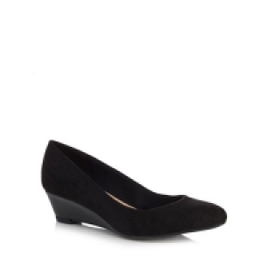 Good for the Sole - Black suedette Gretchen mid wide fit c