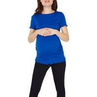Debenhams  Dorothy Perkins - Maternity cobalt short sleeve t-shirt