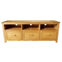 Debenhams  Debenhams - Oak effect Fenton 3 drawer TV table