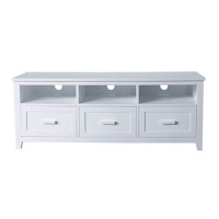 Debenhams  Debenhams - White Fenton 3 drawer TV table