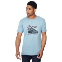 Debenhams  Animal - Light blue car print t-shirt