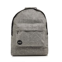 Debenhams  Mi-Pac - Light grey herringbone zipped backpack