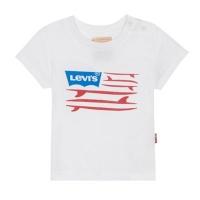 Debenhams  Levis - Baby boys white flag print t-shirt