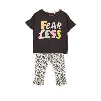 Debenhams  Outfit Kids - Girls multicoloured fearless top and leggings