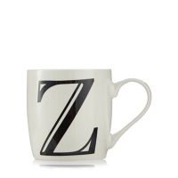 Debenhams  Home Collection - White Z letter mug