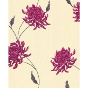 Superfresco Textured Eve Decorative Wallpaper Red/Beige 10m