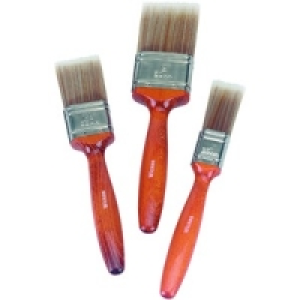 Wickes Mastercoat Synthetic Paint Brush Set 3 Pack