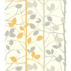 Arthouse Wallpaper Woodland Grey and Yellow £9.75