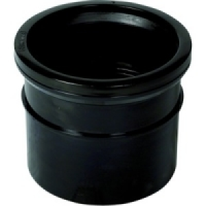 Wickes 110mm Black Soil Pipe Single Socket Connector