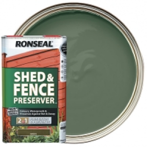 Ronseal Shed & Fence Preserver - Green 5L &pound;31.99