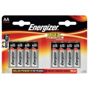 Energizer Max AA Batteries - Pack of 8 £7.00