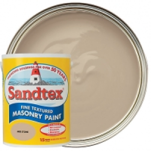 Sandtex Textured Masonry Paint - Mid Stone 5L £30.99