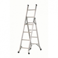 Wickes  Arrow Aluminium 3 in 1 Combination Ladder - Max Height 2.74m