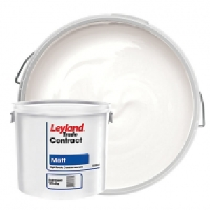 Leyland Trade Contract Matt Emulsion Paint - Brilliant White &pound;28.00
