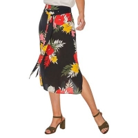 Debenhams  Dorothy Perkins - Black tropical midi skirt
