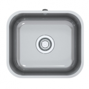 Perth Square 1 Bowl Inset Kitchen Sink - Stainless Steel £169.00