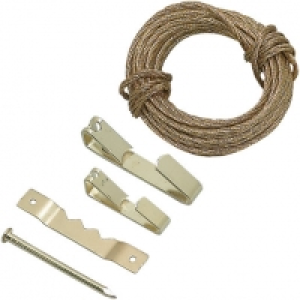 Wickes Picture Hanging Kit Brass £6.00