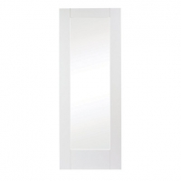 Wickes  Wickes Oxford White Fully Glazed Softwood 1 Panel Internal D