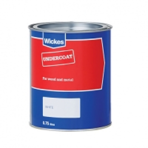 Wickes Value Undercoat Paint - White 750ml &pound;7.99