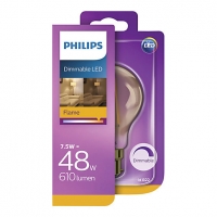 Wickes  Philips LED Classic Filament Gold Dimmable Bulb - 7.5W B22
