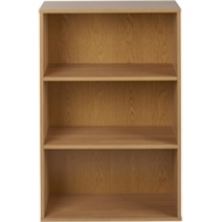 Homebase  Bookcase Oak 3 Tier Oak