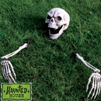 HomeBargains  Haunted House Lawn Skeleton