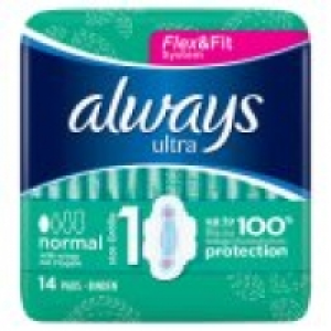 Ultra Normal (Size 1) Sanitary Towels Wings £1.30