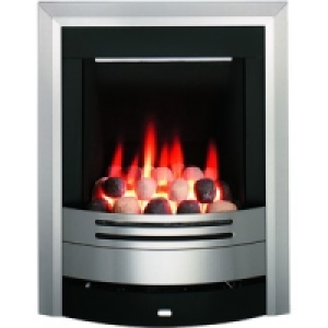 Wickes Atakama Gas Fire Brushed Steel 3.3kW