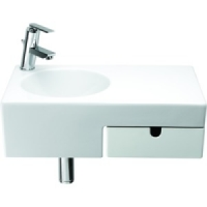 Sesto Offset Basin with Drawer Unit RH 600mm