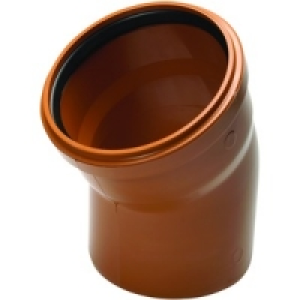 Wickes 110mm Terracota Drain 30 Deg Single Socket Bend