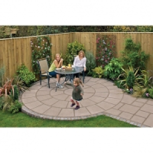 Marshalls Saxon Textured Mocha 600 x 300 x 35mm Paving Slab  &pound;258.29