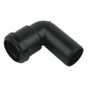 FloPlast WP27B Push-fit Waste 90 Deg Conversion Bend - Black £0.99