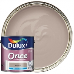 Dulux Once Matt Emulsion Paint - Soft Truffle 2.5L &pound;25.00